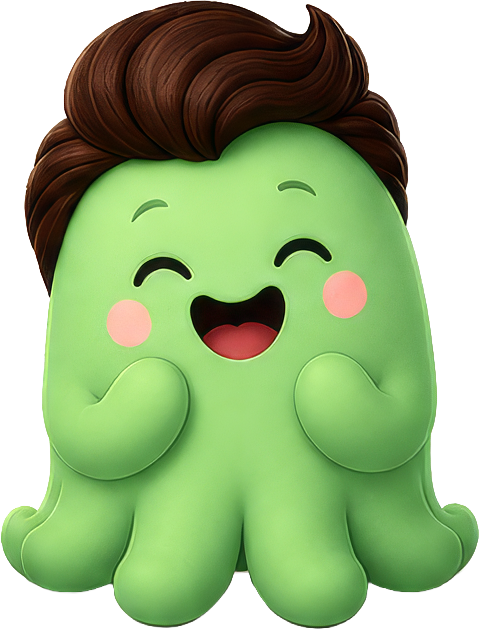 Octi laughing
