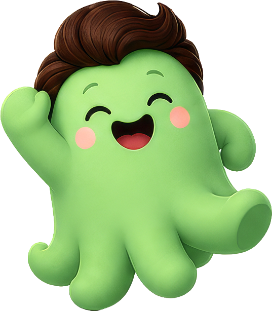 Octi looking happy