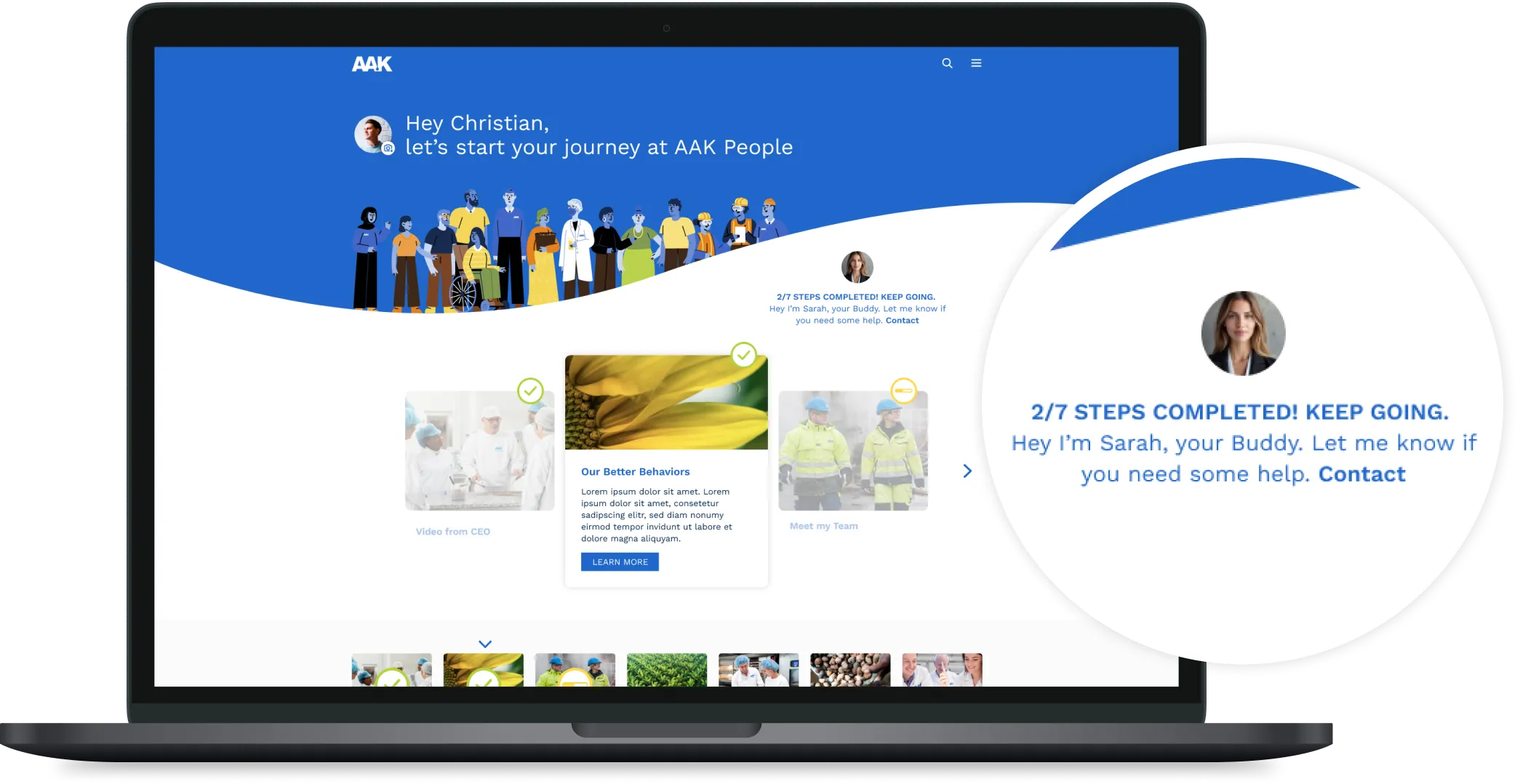 AAK onboarding experience