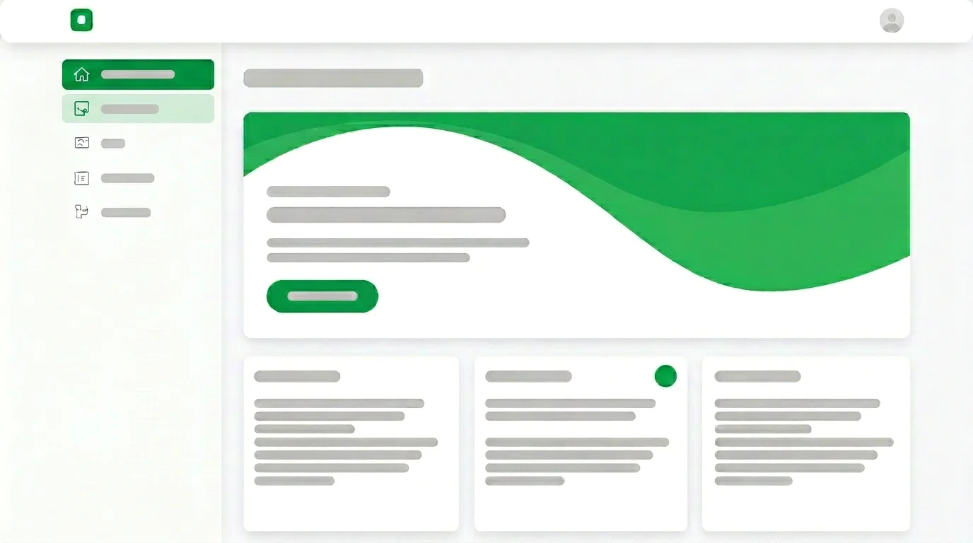 Internal campaign page with branded content blocks, visuals, and communication elements
