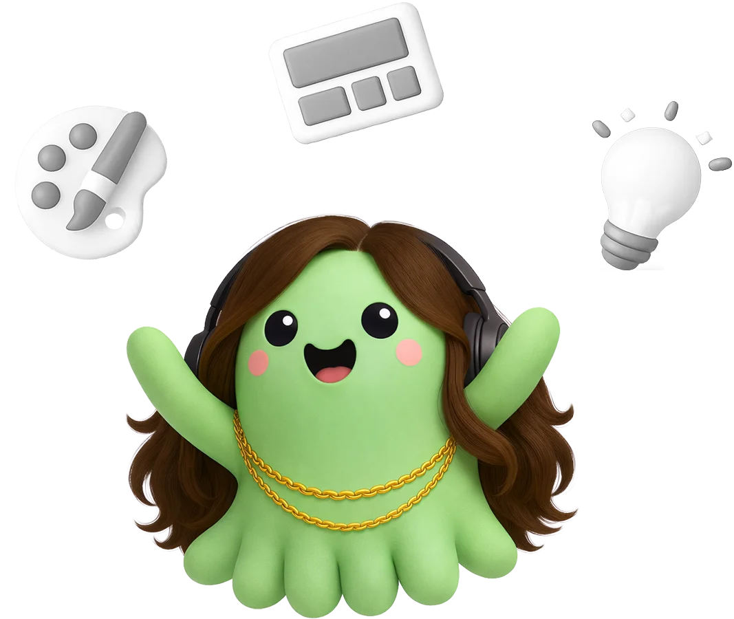 Octily mascot ready to shape your Cornerstone Galaxy experience