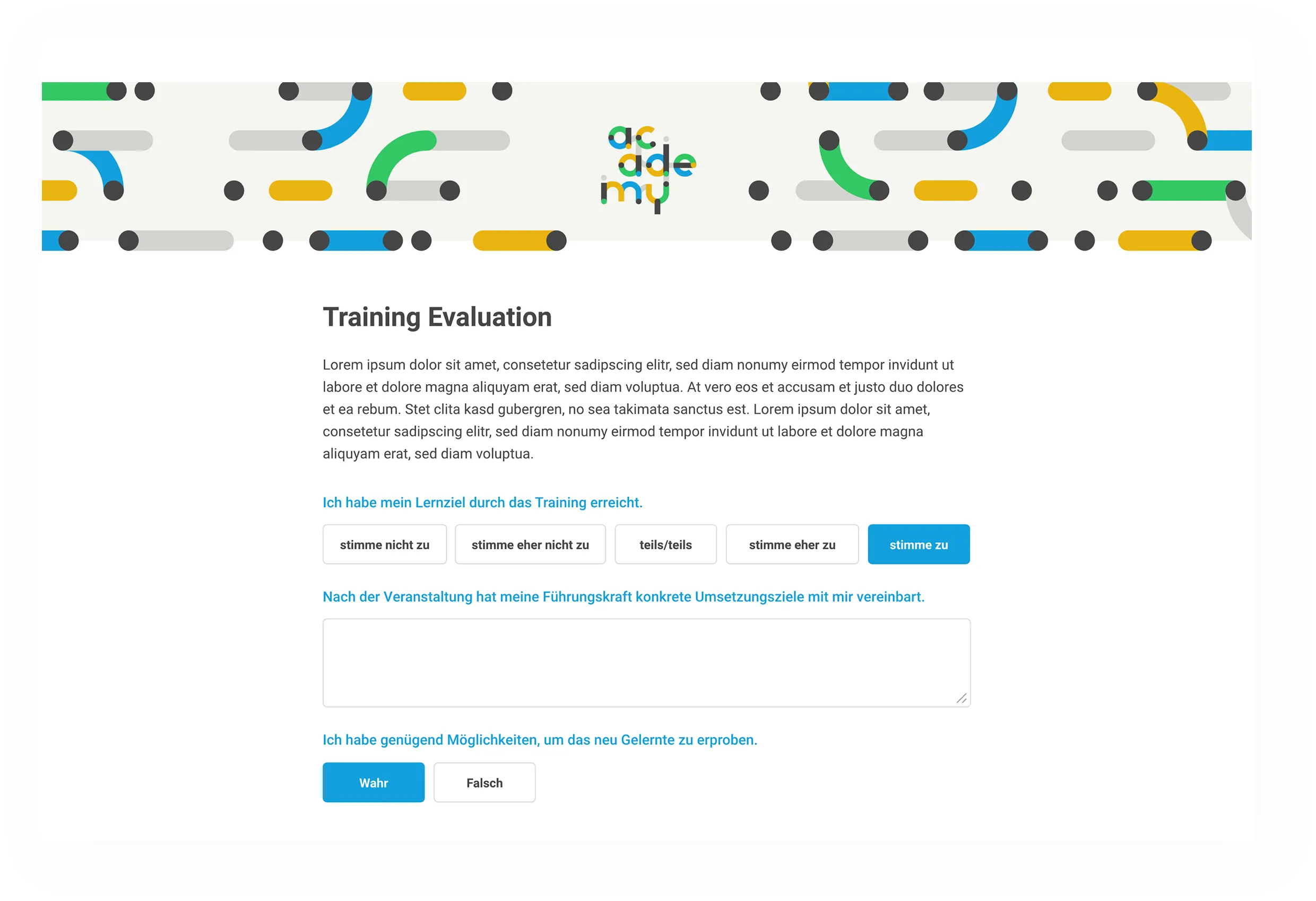 Deutsche Glasfaser training evaluation form