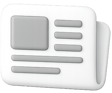 Icon representing articles and news with interaction and communication