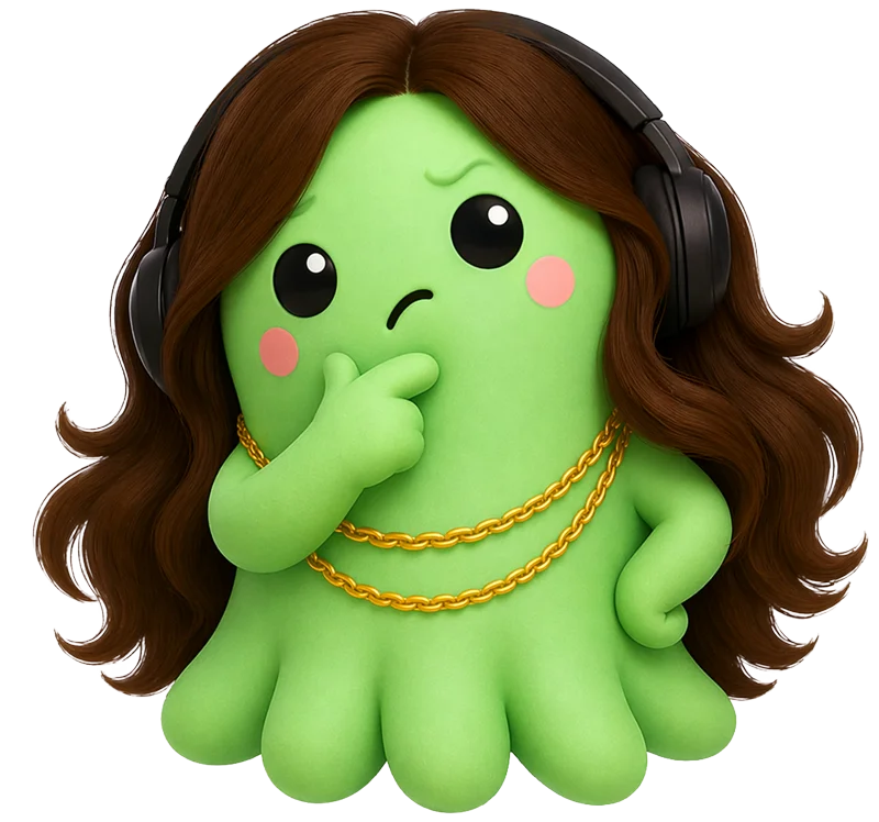 Octi character illustration showing confusion when a platform does not reflect the brand