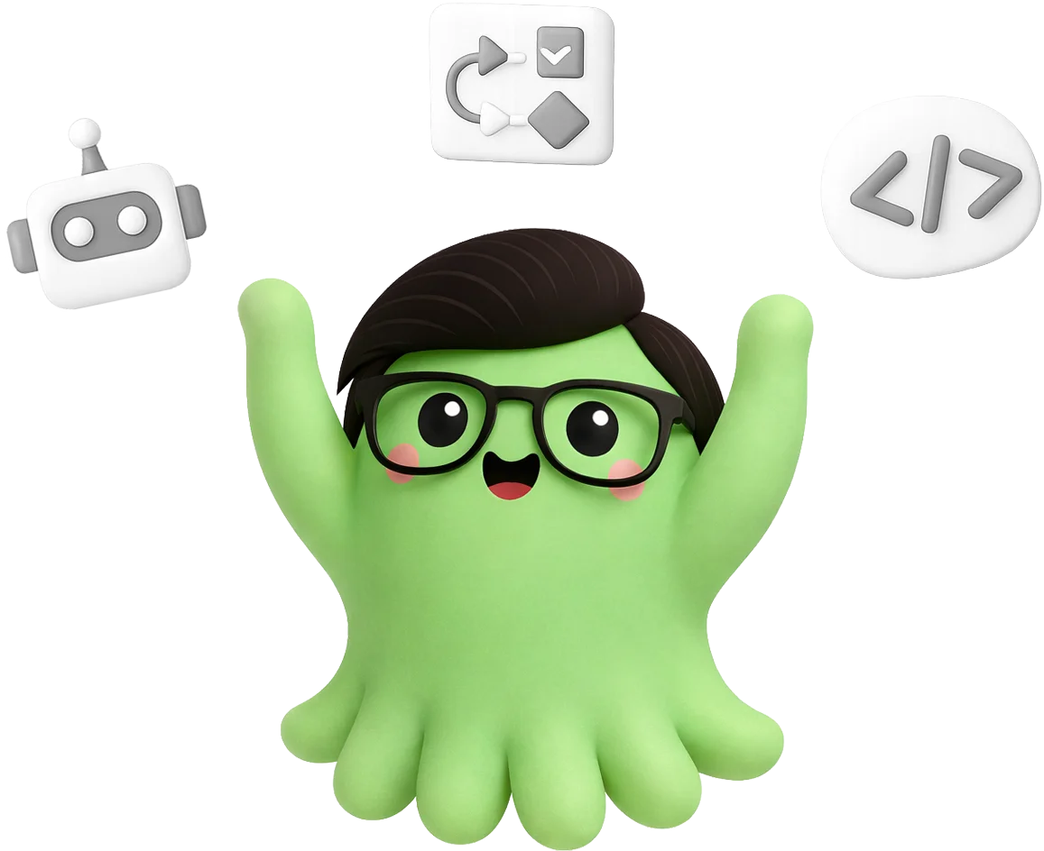 Octi character illustration inviting users to explore custom career site options