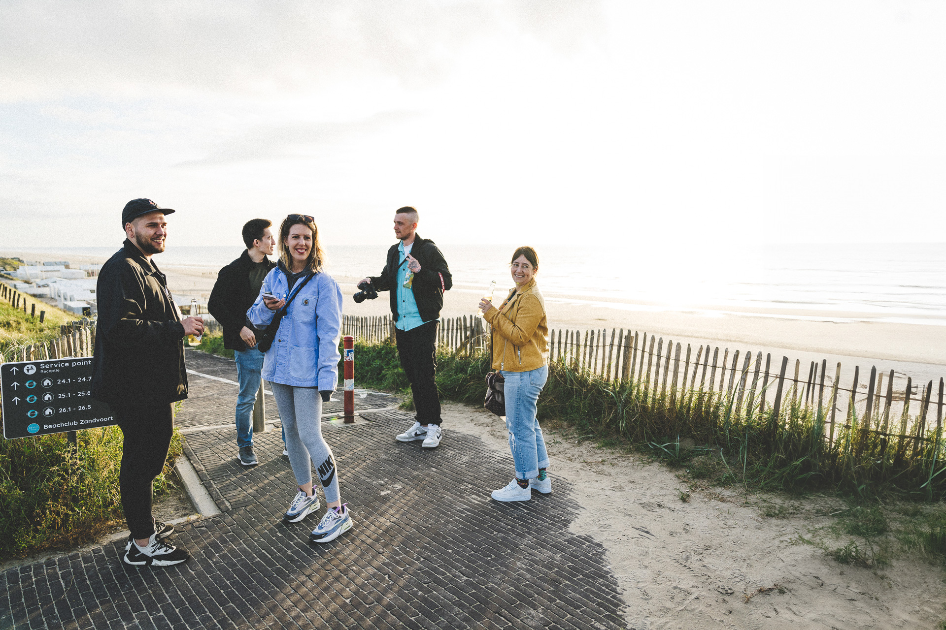 Octily team at the beach during a company offsite