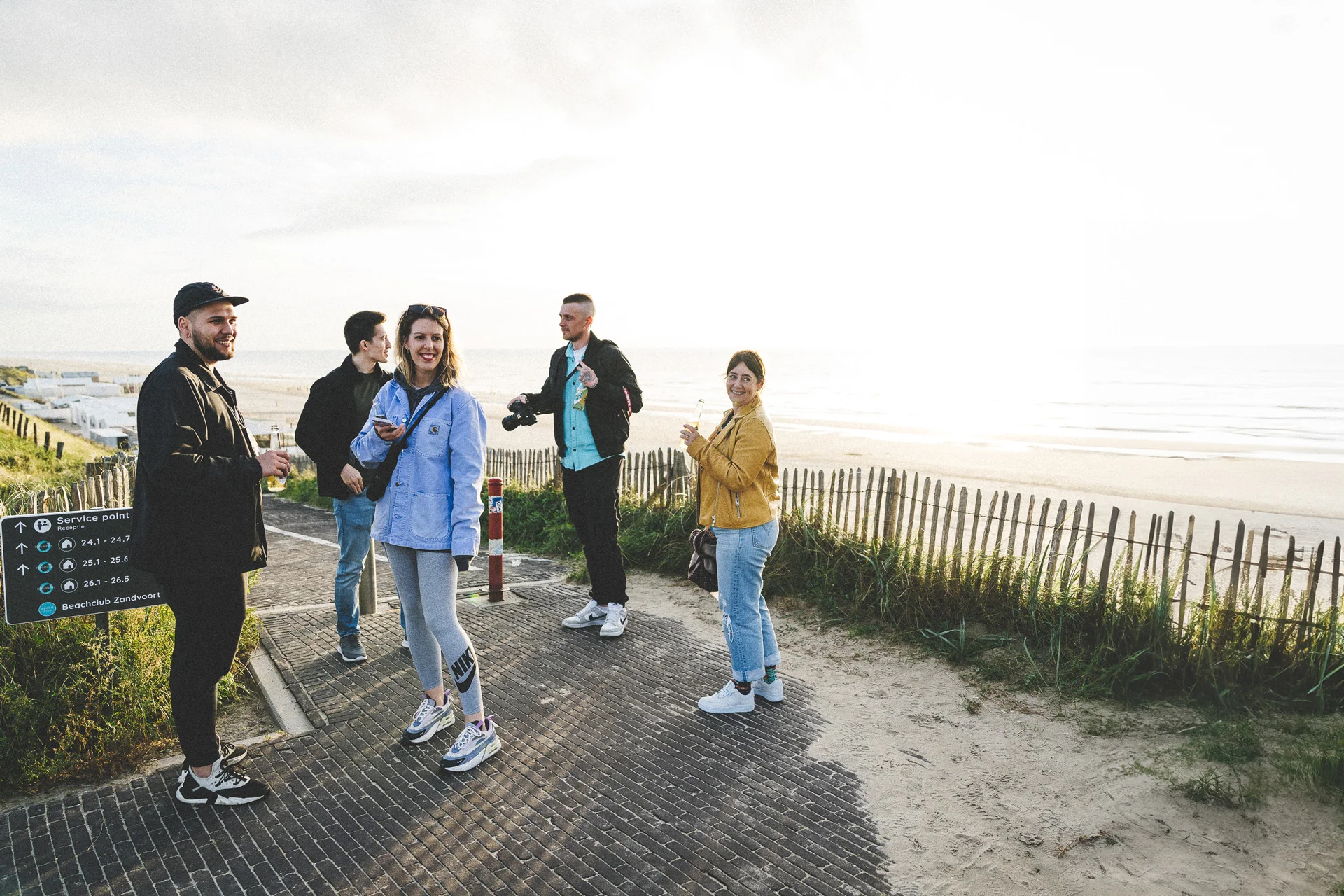 Octily team at the beach during a company offsite
