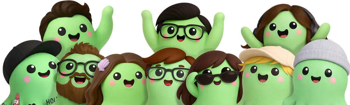 The Octily mascot team together