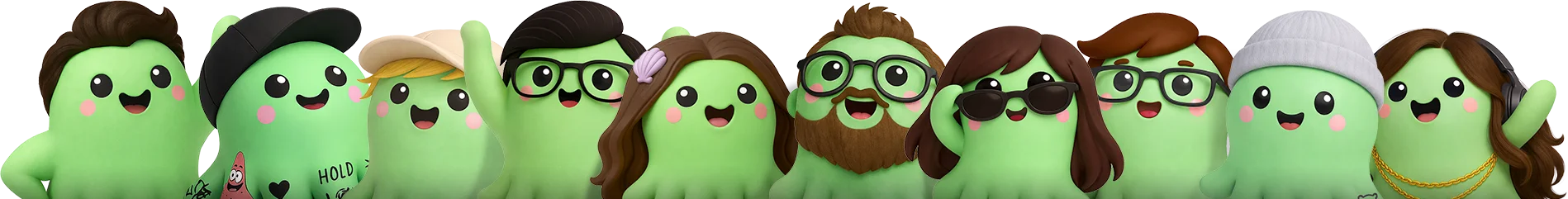 The Octily mascot team