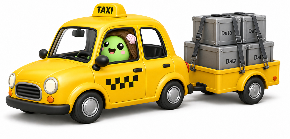 octo.taxi illustration showing connected HR systems and data integration across platforms