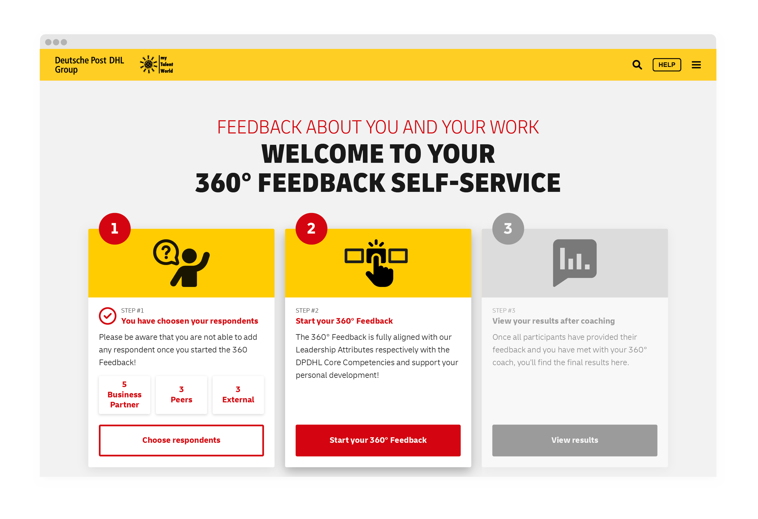DHL Group 360 Feedback Self-Service